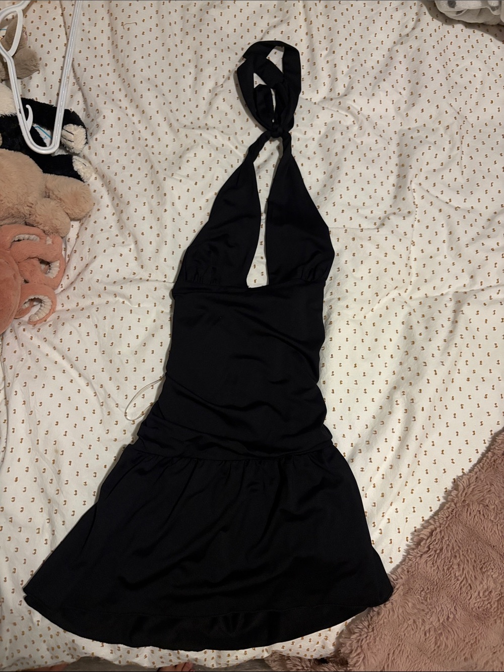Pacsun- Girls' Black Halter open back Dress